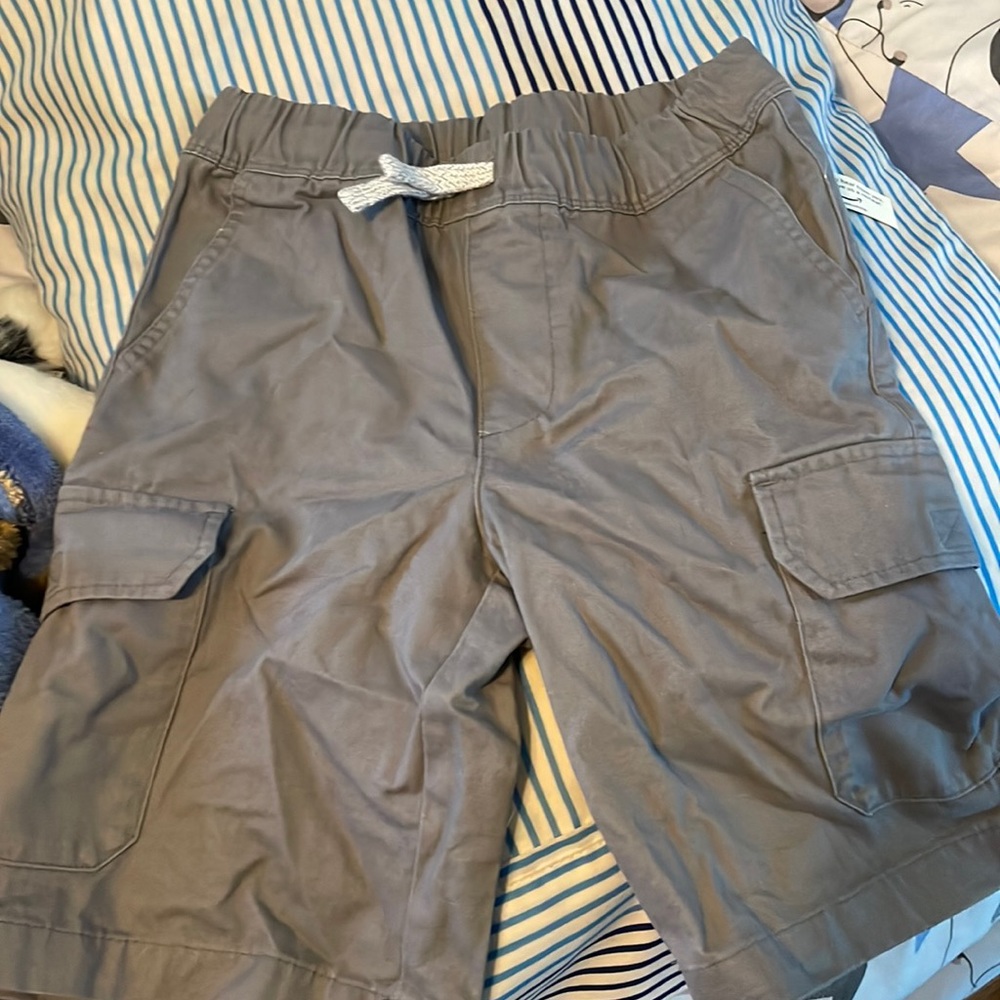New with tags. Boys gray 100% cotton shorts.